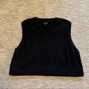 Black Knit Sweater-vest
